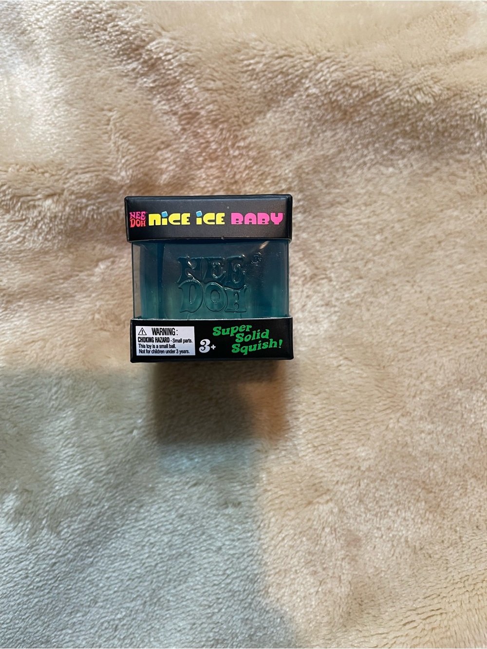 NeeDoh Nice Ice Baby Super Solid Squish! Toy - Blue